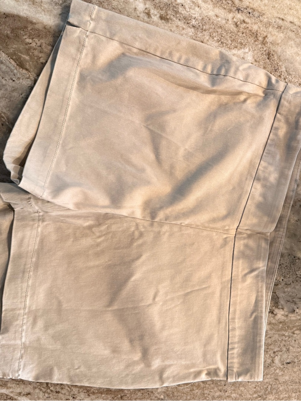 Women’s Beige Tailored Shorts | High Rise Career Casual Shorts